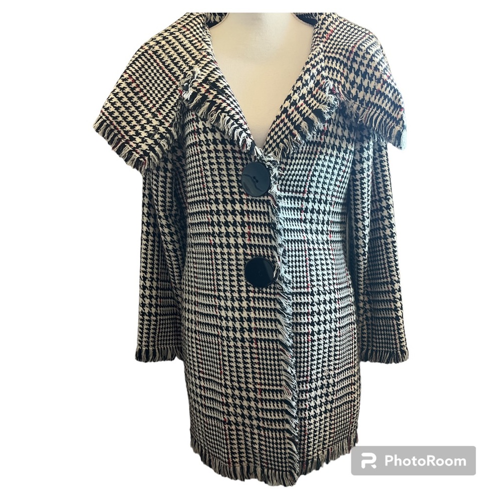 Super Cool Vintage , 60s Vibe Women's Wool Jacket , Jumbo buttons ! (BIN2)